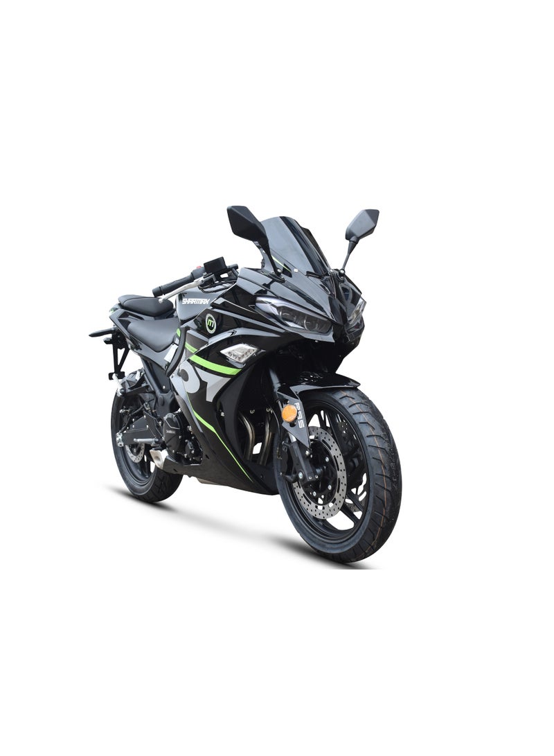 شارمكس دراجة نارية رياضية بسعة 367 سي سي بمحرك ثنائي الأسطوانات متوازي، تبريد سائل، قوة 27 حصان، ناقل حركة يدوي 6 سرعات، هيكل خفيف الوزن، سرعة قصوى 150 كم/س - Image 3